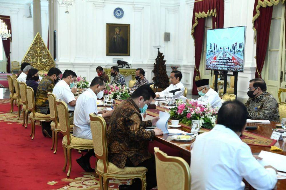 Rapat Terbatas Percepatan Pembangunan PSN Jalan Tol Trans Sumatra dan Tol Cisumdawu (Dok. IDN Times/Biro Pers Kepresidenan)