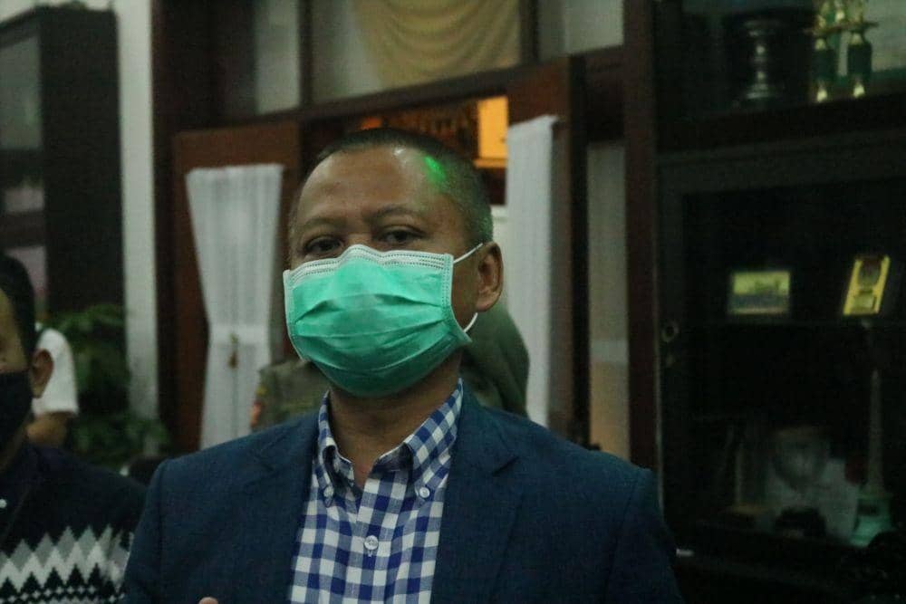 Pimpinan wilayah BRI Malang, Prasetya Sayekti saat ditemui di Balai Kota Malang, Rabu (8/7/2020). IDN Times/ Alfi Ramadana