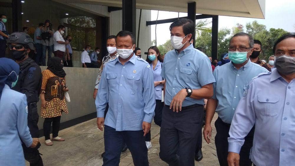 Menteri Kelautan dan Perikanan (KKP) Edhy Prabowo saat berkunjung ke Tuban. IDN Times/Imron