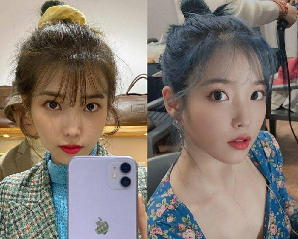 9 Potret IU dengan Gaya Rambut Cepol, Imut Bak Boneka