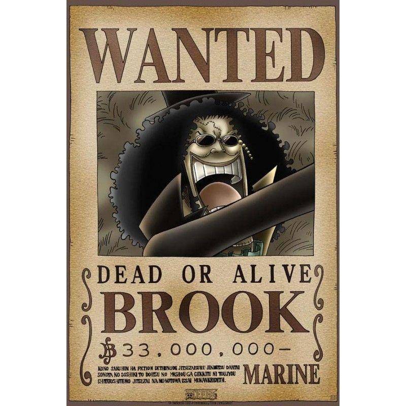 Brook One Piece - Bajak laut non aktif dengan buronan aktif terlama