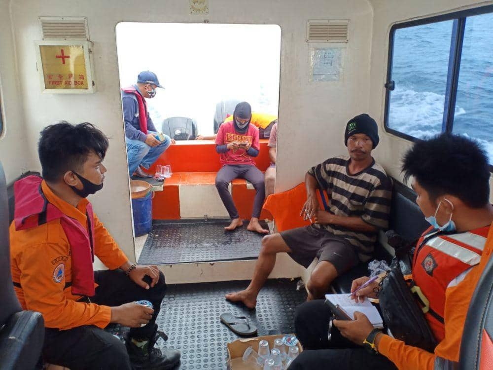 Hermansyah saat dimintai keterangan petugas BPBD PPU. Dok. IDN Times/BPBD PPU
