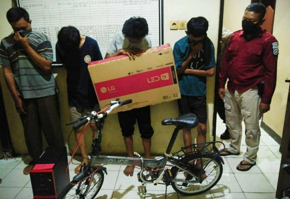 Residivis di Samarinda Ajak Remaja Mencuri Televisi di Rumah Kosong