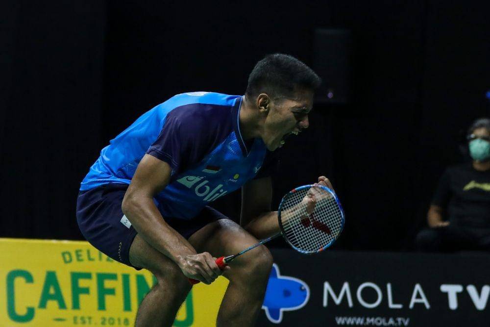 Chico Aura Dwi Wardoyo dalam Mola TV PBSI Home Tournament (Dok. IDN Times/PBSI)