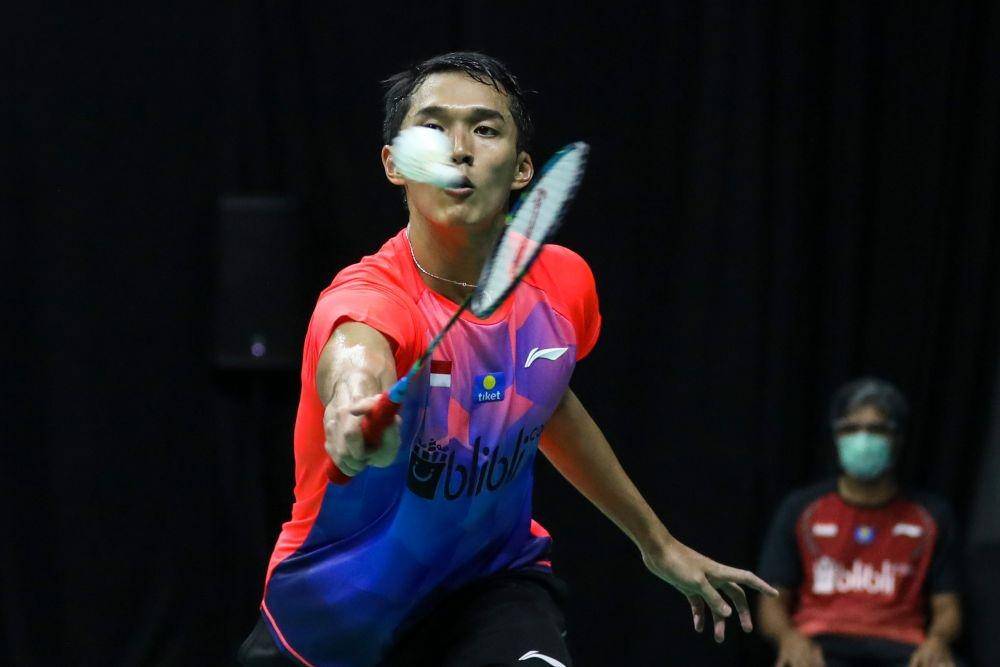 Jonatan Christie dalam Mola TV PBSI Home Tournament (Dok.IDN Tiimes/PBSI)