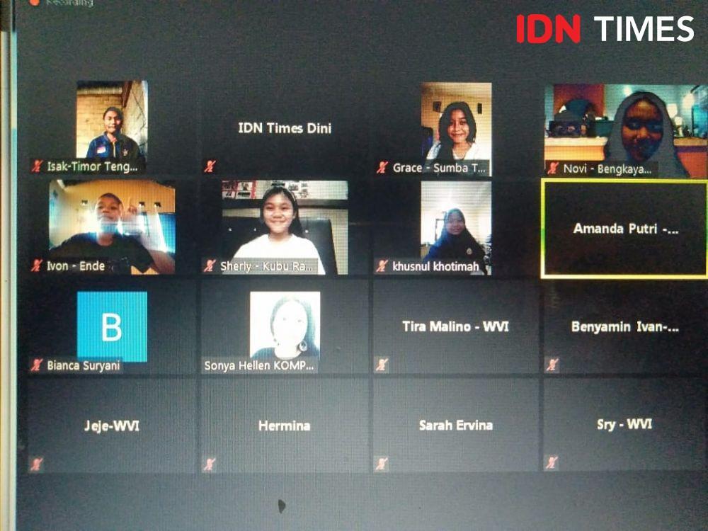 Peneliti dampingan Wahana Visi Indonesia paparkan hasil penelitian, (IDN Times/Dini Suciatiningrum)