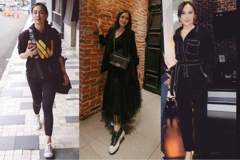 10 Ide Outfit Serba Hitam ala Sara Wijayanto, Menawan Hingga Kece!