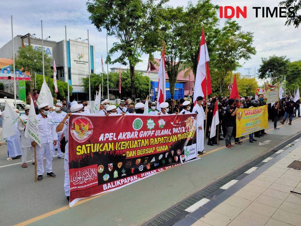 Tolak RUU HIP, Aliansi Masyarakat Muslim Balikpapan Gelar Unjuk Rasa