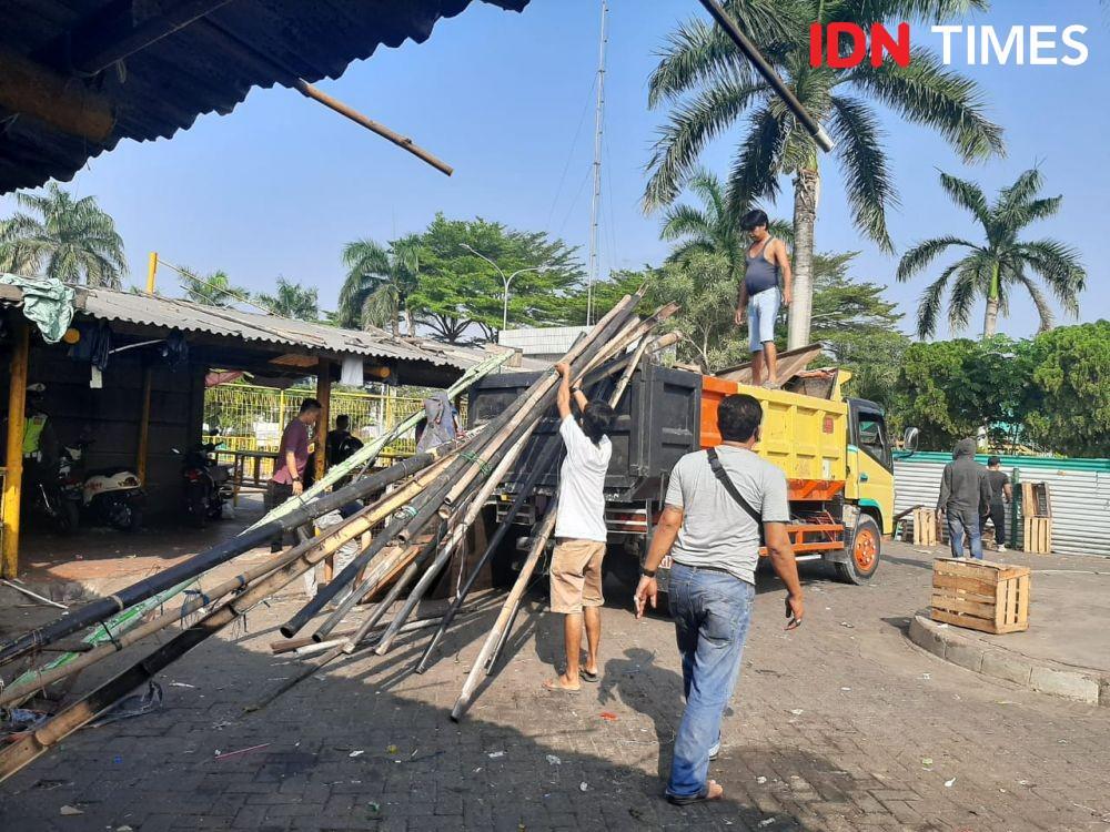 Cegah COVID-19, PKL Jalan Raya Serang Ditertibkan