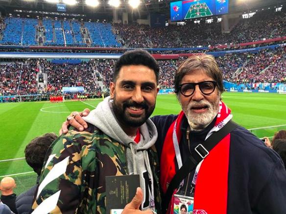 Usaha Sembuh dari Corona, 10 Kekompakan Abhishek dan Amitabh Bachchan