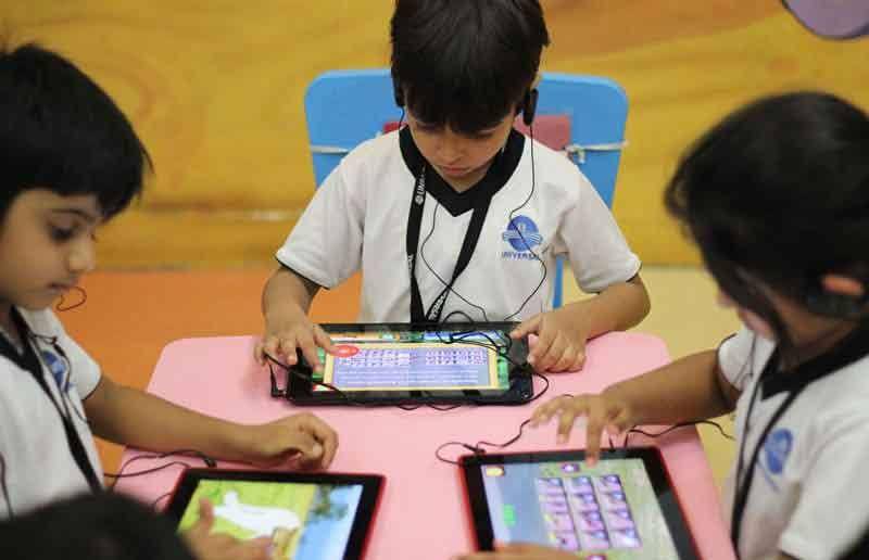 Ilustrasi teknologi digital dalam pendidikan di India. (Digital Teacher)