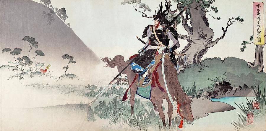 Lukisan Honda Tadakatsu di Komaki oleh Paul D. Stewart. fineartamerica.com