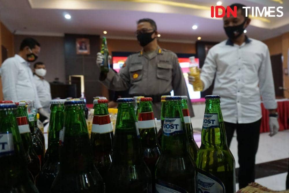 Konferensi pers Operasi Pekat Progo 2020 di Mapolda DIY, Senin (13/7/2020). IDN Times/Tunggul Damarjati