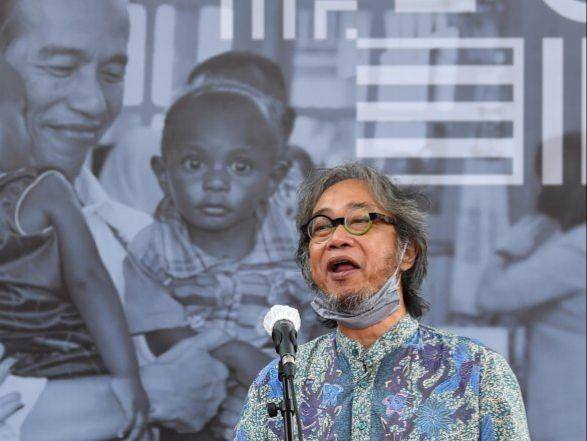 Terlihat beberapa artis menyambangi Istana Presiden pada Selasa, (14/7/2020) (ANTARA FOTO/Sigid Kurniawan)