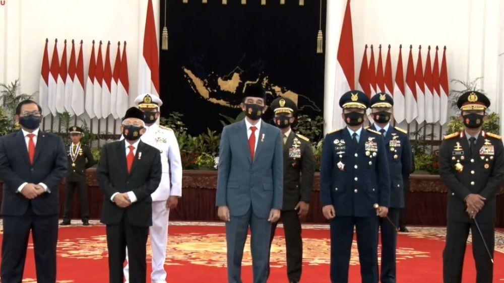 Prasetya Perwira TNI dan Kepolisian Negara Republik Indonesia Tahun 2020, Selasa, (14/7/2020) (Youtube.com/Sekretariat Presiden)
