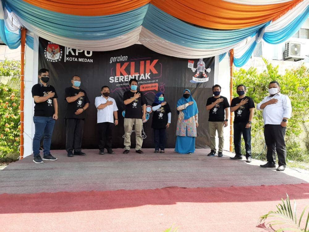 KPU kota Medan bersama PPDP lakukan coklit ditengah pandemik COVID-19 (Dok. Istimewa)