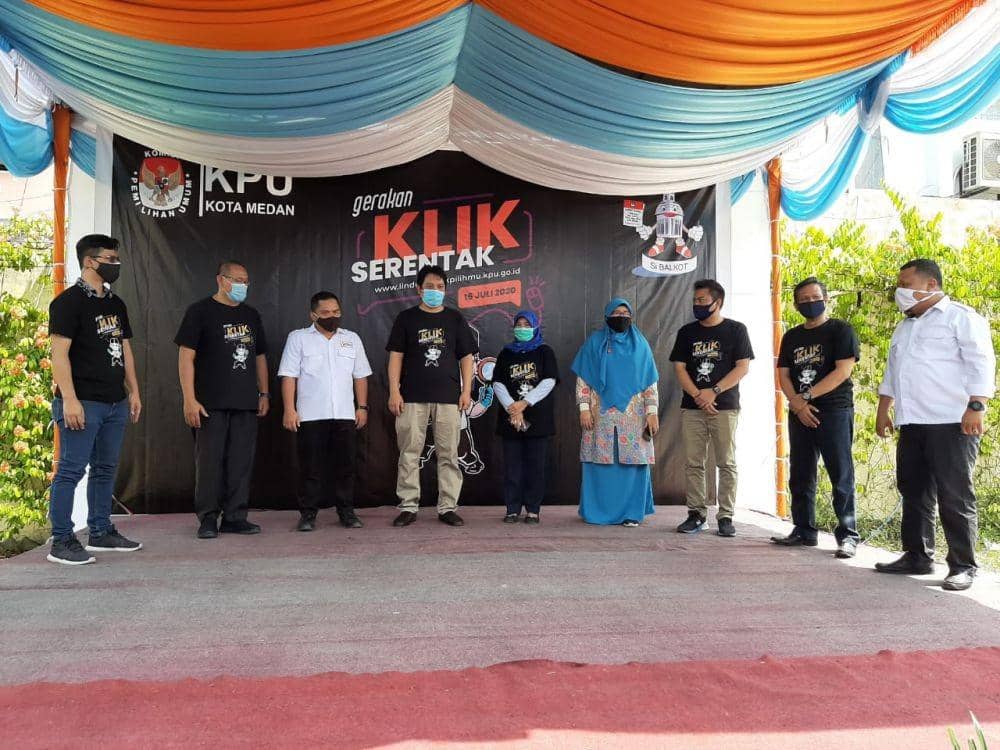 KPU kota Medan bersama PPDP lakukan coklit ditengah pandemik COVID-19 (Dok. Istimewa)
