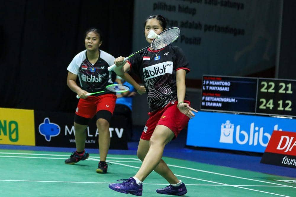 Jesita Putri Miantoro/Lanny Tria Mayasari dalam Mola TV PBSI Home Tournament (Dok. IDN Times/PBSI)