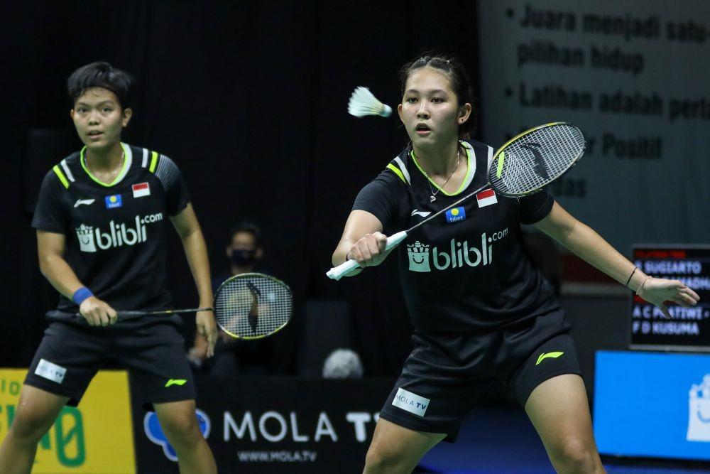 Ribka Sugiarto/Siti Fadia Silva Ramadhanti dalam Mola TV PBSI Home Tournament (Dok. IDN Times/PBSI)