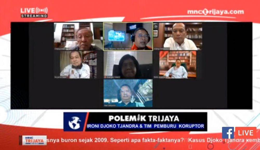 Diskusi Daring polemik Trijaya FM "Ironi Djoko Tjandra dan Timi Pemburu Koruptor" (Facebook/Trijaya FM)