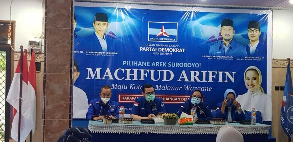Demokrat Surabaya Sodorkan Dua Nama untuk Dampingi Machfud Arifin
