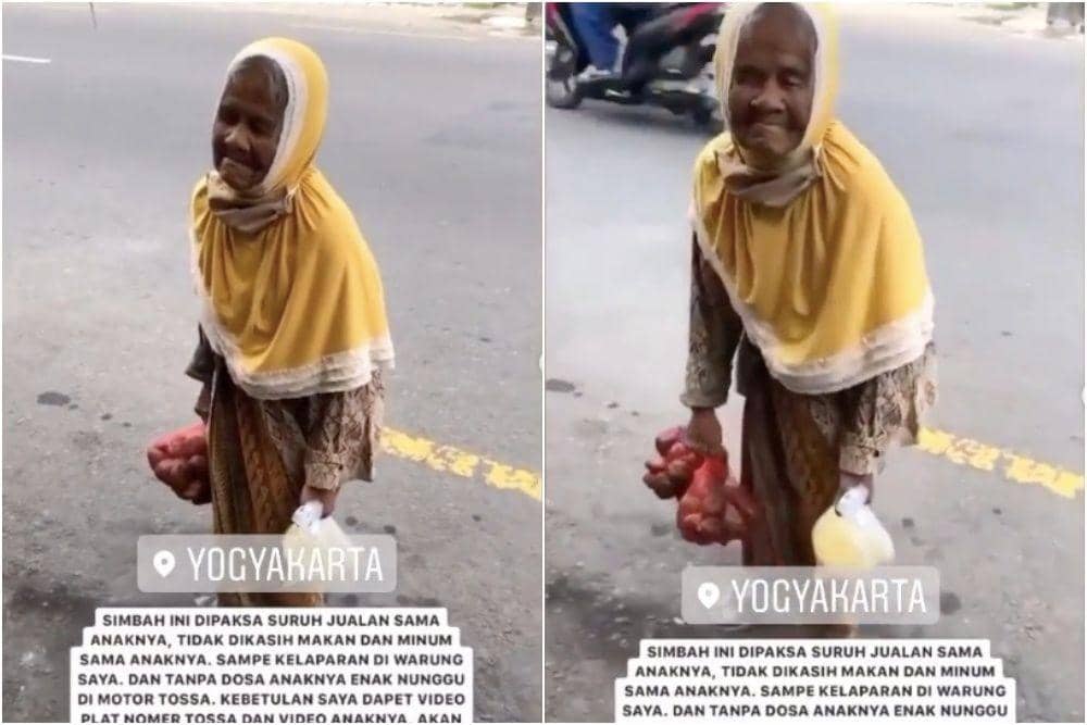 Viral, Nenek Renta Diduga Dipaksa Jualan Salak oleh Anaknya