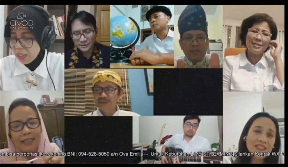 Konser amal virtual The Dean Band. Dok: istimewa