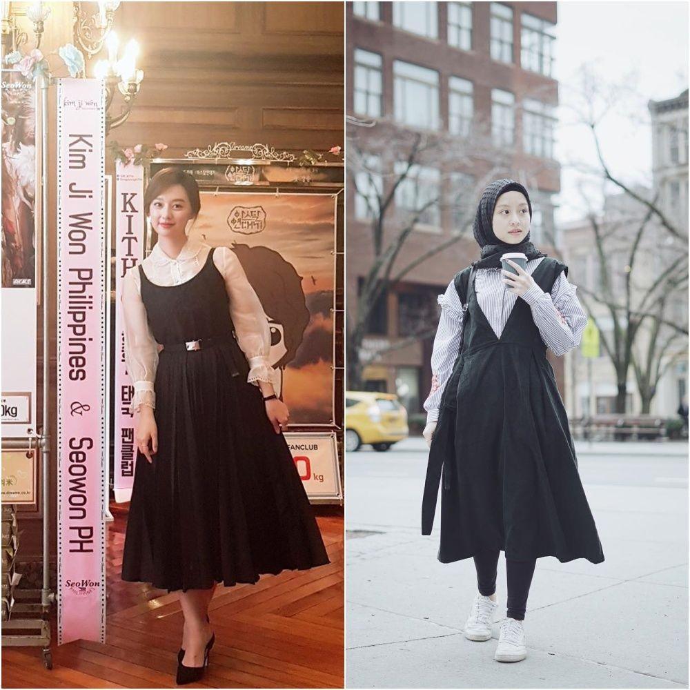 Adu Gaya Kim Ji Won Vs. Gita Savitri Devi, Simpel nan Kasual