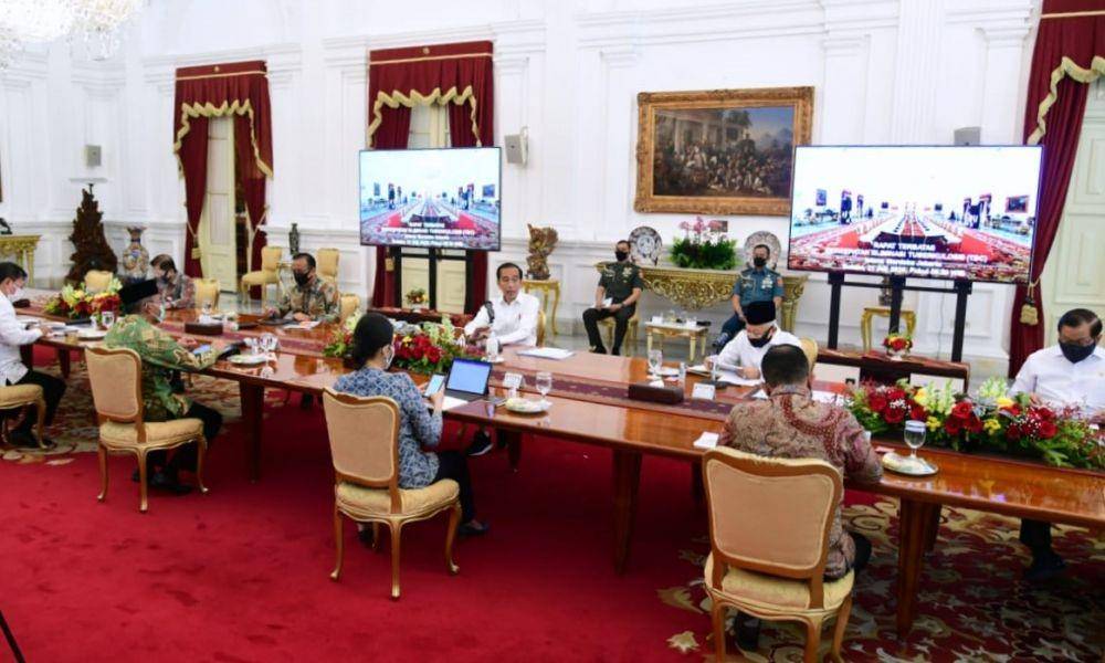 Rapat Terbatas yang dilaksanakan di Istana Merdeka Jakarta pada Selasa (21/7/2020) (Dok. IDN Times/Biro Pers Kepresidenan)