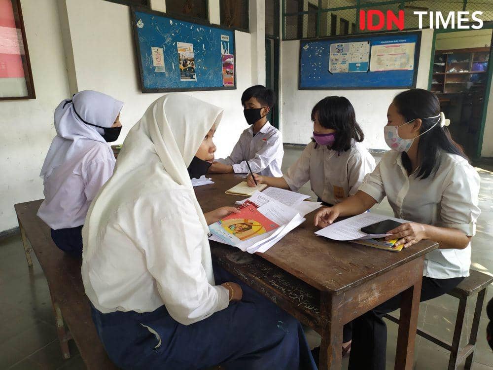 Siswa SMP "17" 1 Yogyakarta. IDN Times/Siti Umaiyah
