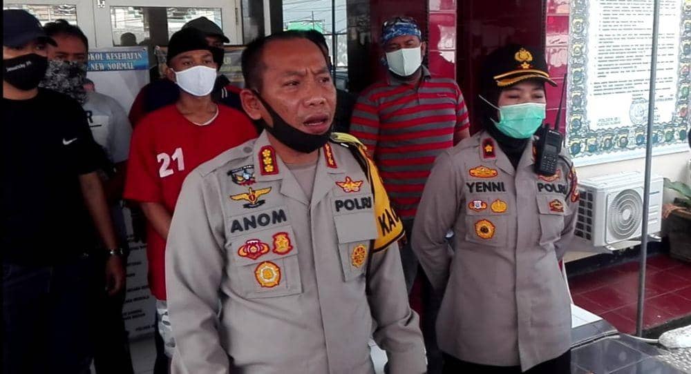 Rilis pelaku begal oleh Kapolrestabes Palembang (IDN Times/Istimewa)