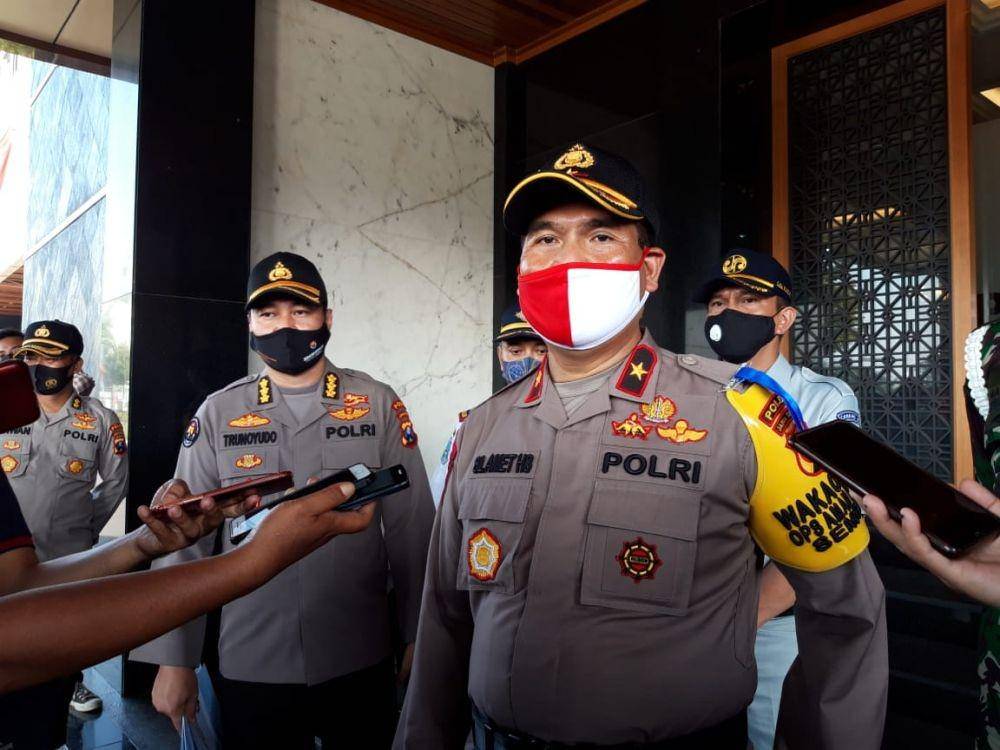 Wakil Kepala (Waka) Polda Jatim, Brigjen Pol Slamet Hadi Supraptoyo usai gelar Pasukan Ops Patuh Semeru 2020 di Mapolda Jatim, Kamis (23/7/2020). Dok.IDN Times/Istimewa