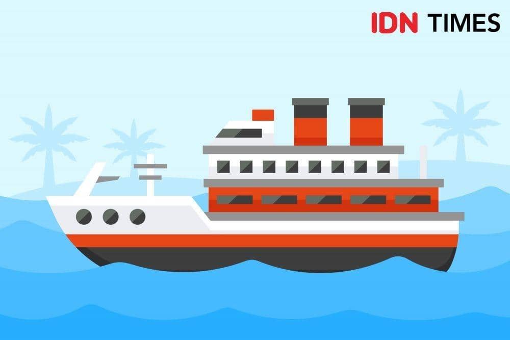 Ilustrasi kapal laut (IDN Times/Arief Rahmat)