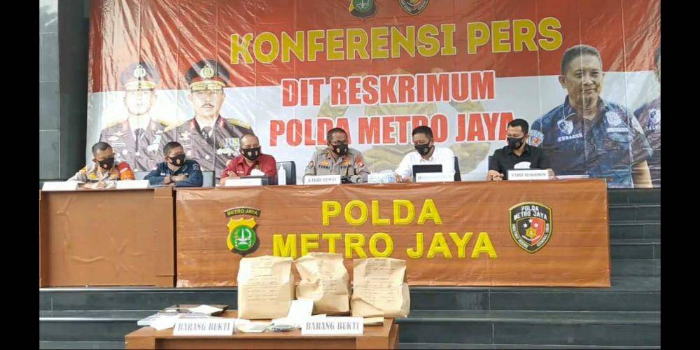 Tangkapan layar rilis kasus kematian Yodi Prabowo oleh Polda Metro Jaya (YouTube/Humas Polda Metro Jaya)