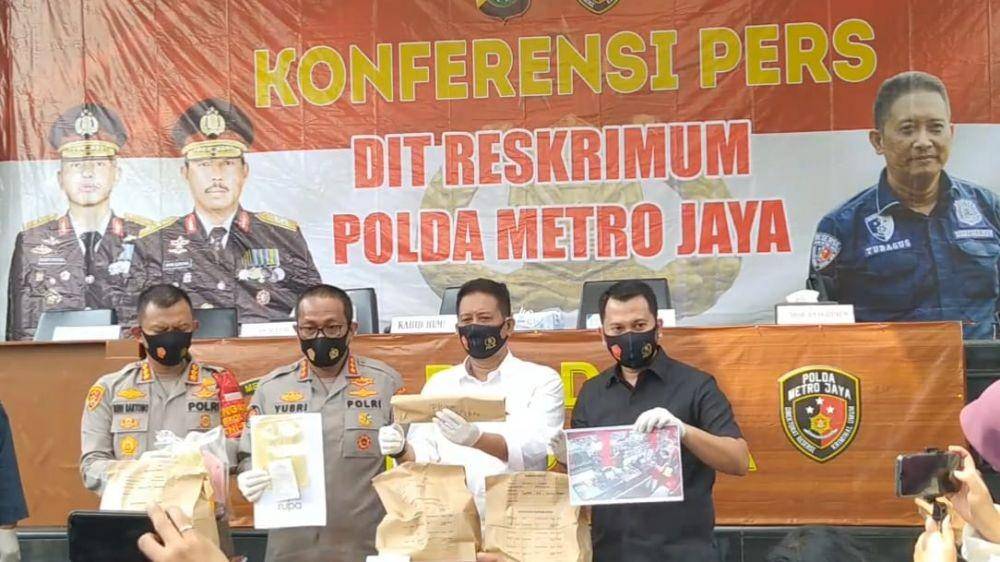 Tangkapan layar rilis kasus kematian Yodi Prabowo oleh Polda Metro Jaya (YouTube/Humas Polda Metro Jaya)