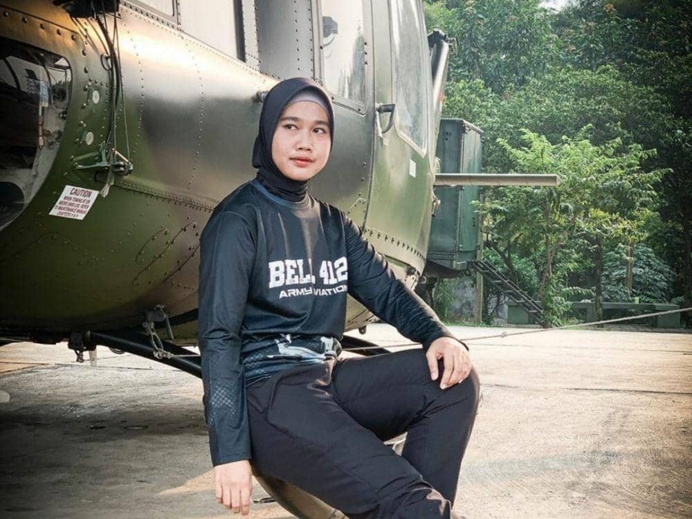 Letda CPN (K) Puspita Ladiba, Pilot Wanita Pertama TNI AD (Instagram.com/puspitaladiba)
