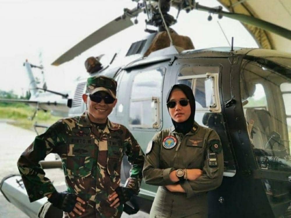 Letda CPN (K) Puspita Ladiba, Pilot Wanita Pertama TNI AD (Instagram.com/puspitaladiba)