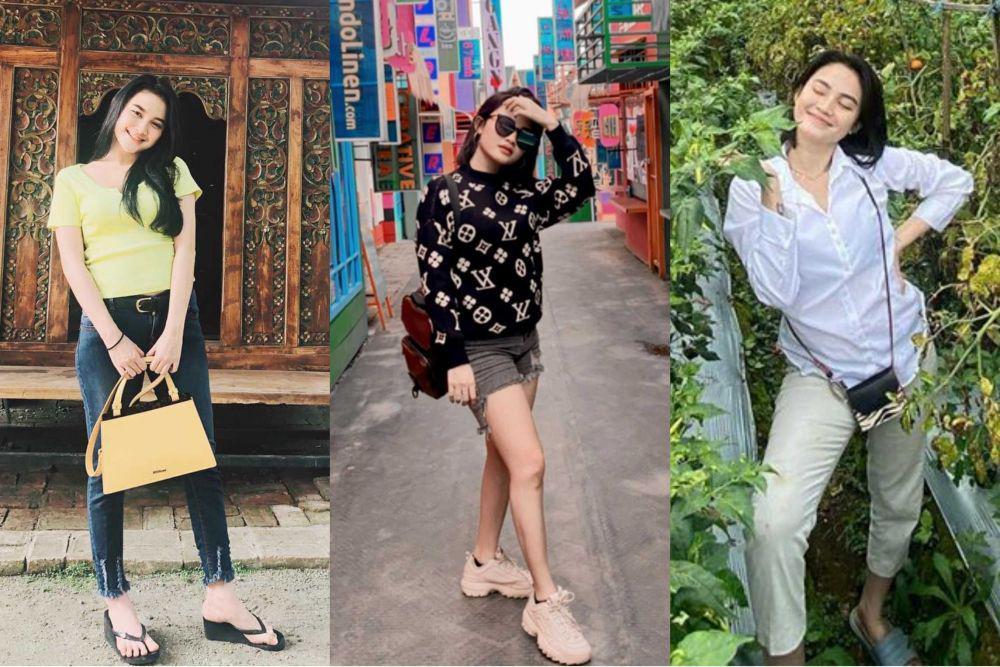 10 Inspirasi Outfit Kece untuk Traveling ala Arlida Putri