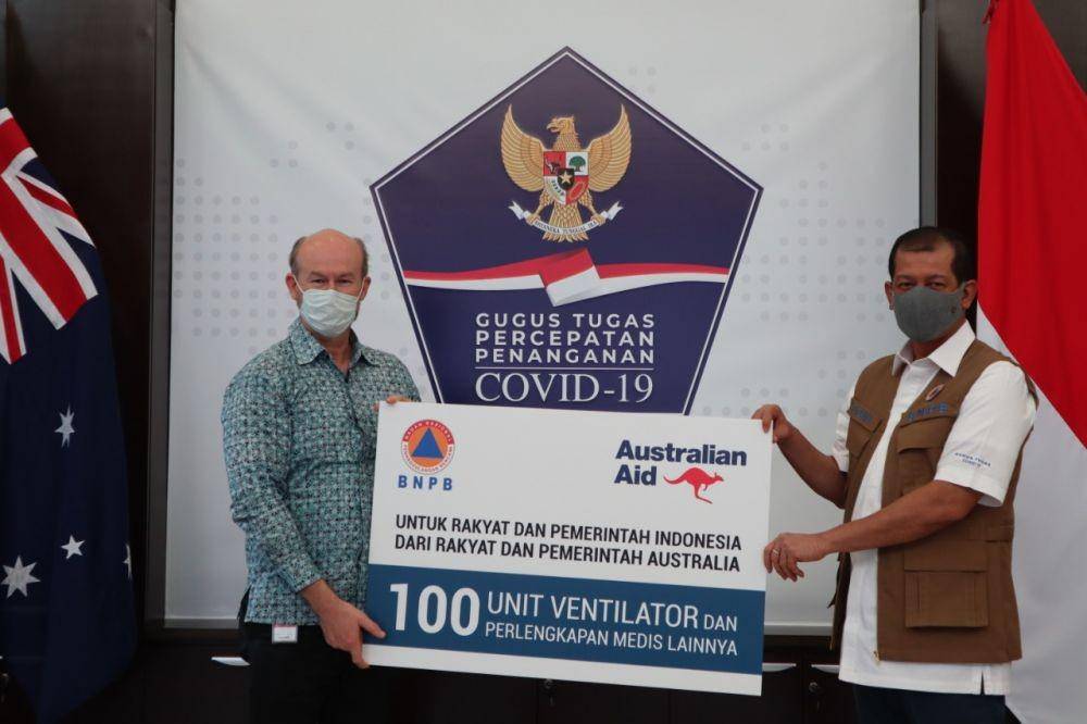 Pemberian ventilator dari Australia ke BNPB (Dok. BNPB)