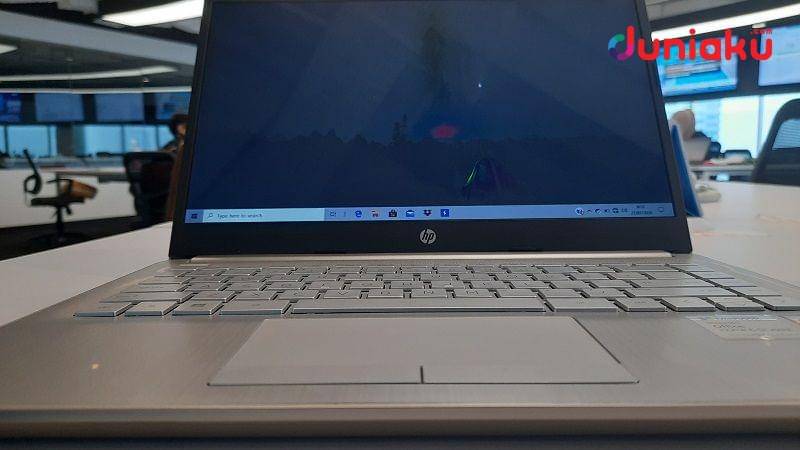 Display Laptop HP 14S-DK1004AU. duniaku.com/Adhitya Daniel