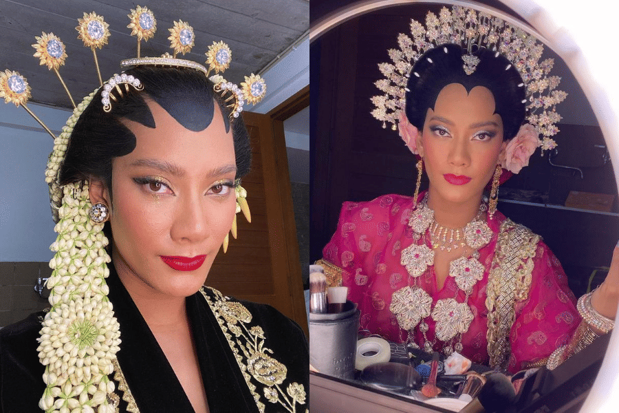 Inspirasi Makeup dan Busana Adat ala Tara Basro, Menawan!