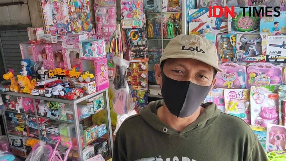 Pedagang di Pasar Rapak Balikpapan. IDN Times/Haikal