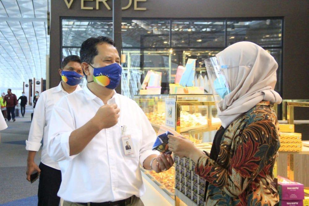 PT Angkasa Pura II menerapkan protokol kesehatan di lingkungan Bandara (Dok. IDN Times/PT Angkasa Pura II)