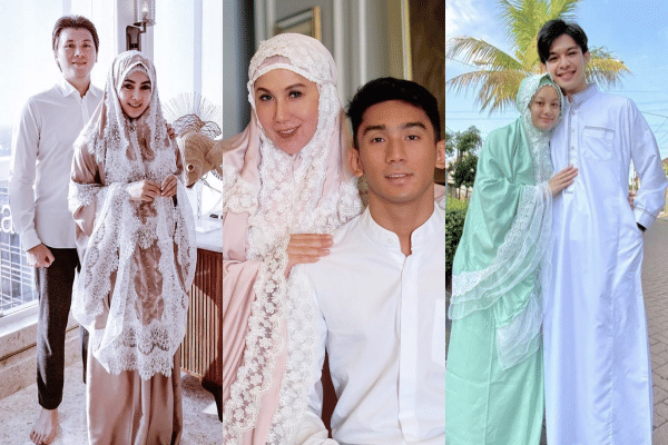 Gaya Publik Figur Pakai Mukena di Hari Idul Adha, Anggun nan Syahdu!