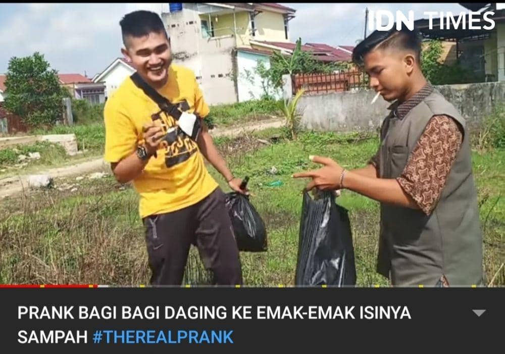 Bikin Konten Prank Kurban Sampah, YouTuber Palembang Ditangkap Polisi