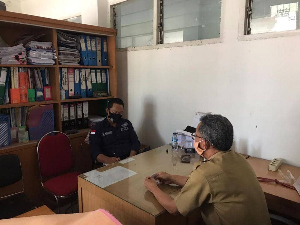 Polisi memeriksa sejumlah pegawai terkait kebakaran Kantor Dinkes Sulsel. IDN Times/Polrestabes Makassar