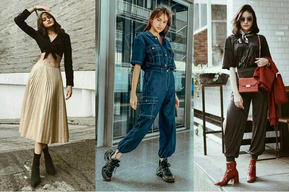 12 Inspirasi OOTD Stylish ala Selebgram Andira Hadley, Gayanya Khas