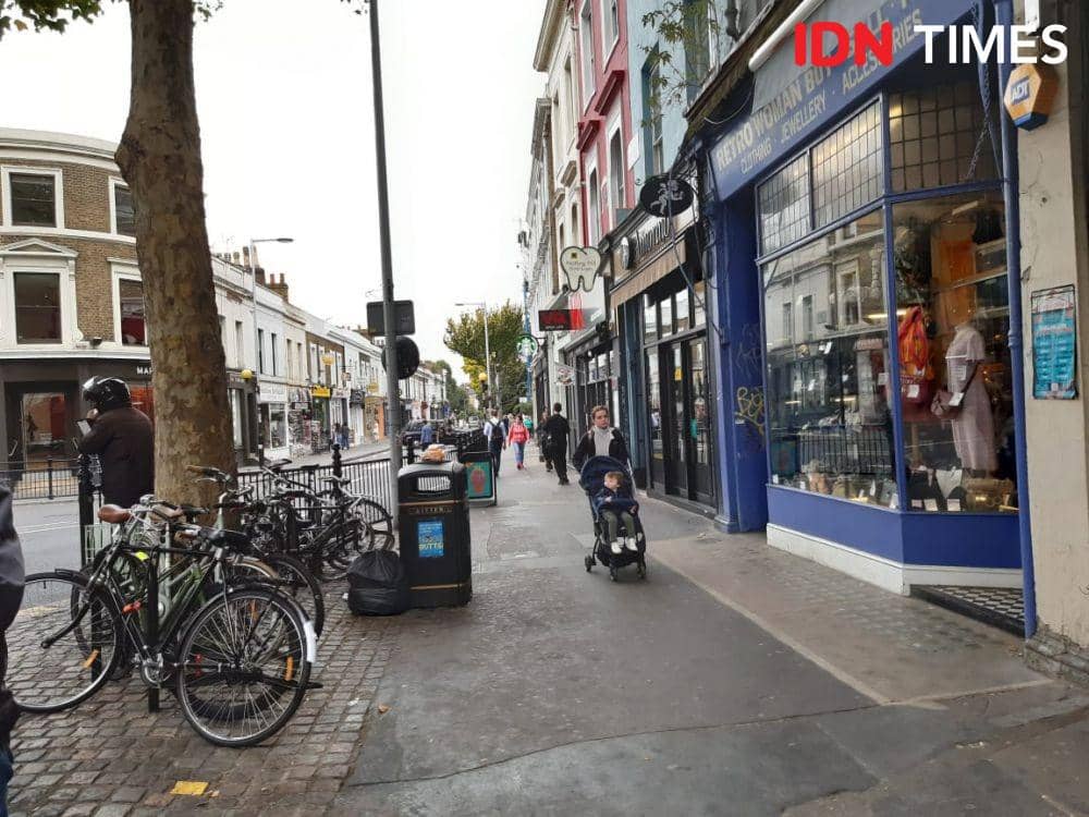 Ilustrasi jalanan protokol di London, Inggris (IDN Times/Anata)