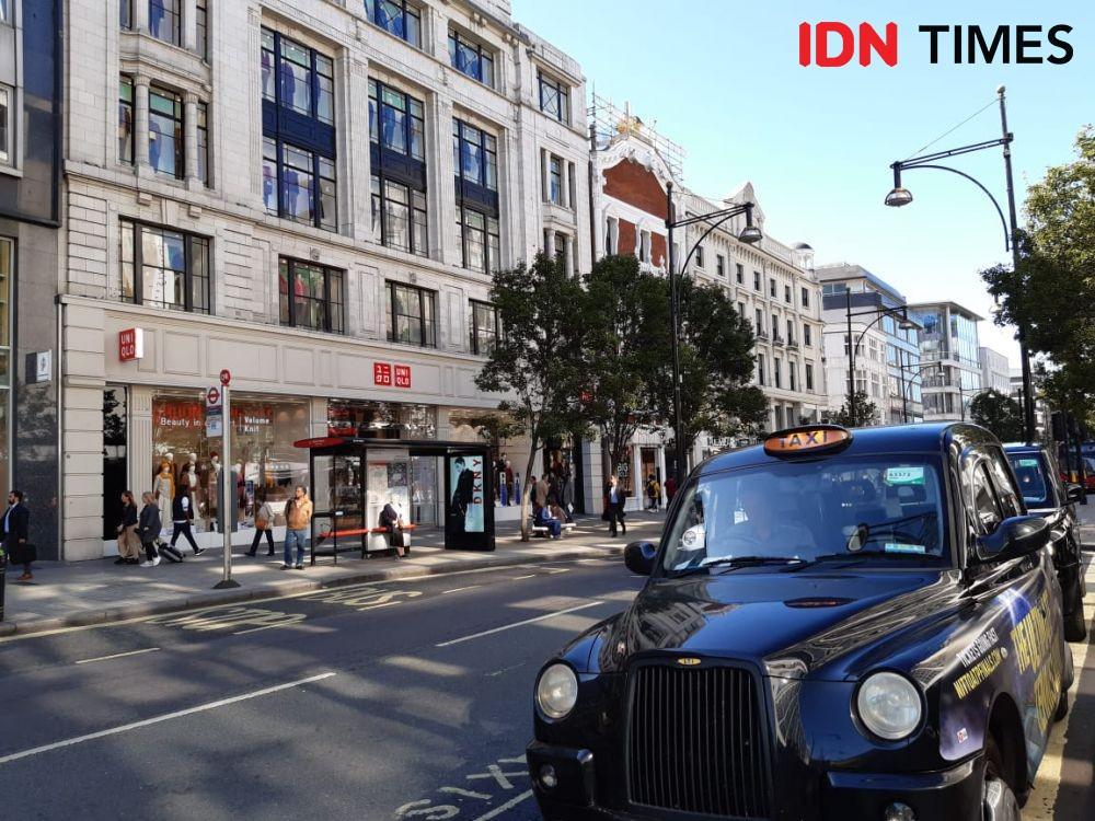 Ilustrasi jalanan protokol di London, Inggris (IDN Times/Anata)