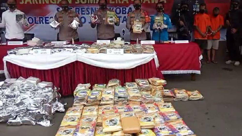 Rilis Kasus Narkoba Polres Jakarta Selatan (Instagram.com/Polres_Metro_Jakartaselatan)